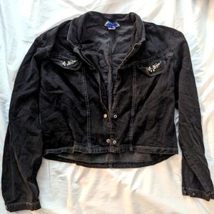 Vintage French Navy Jean Jacket